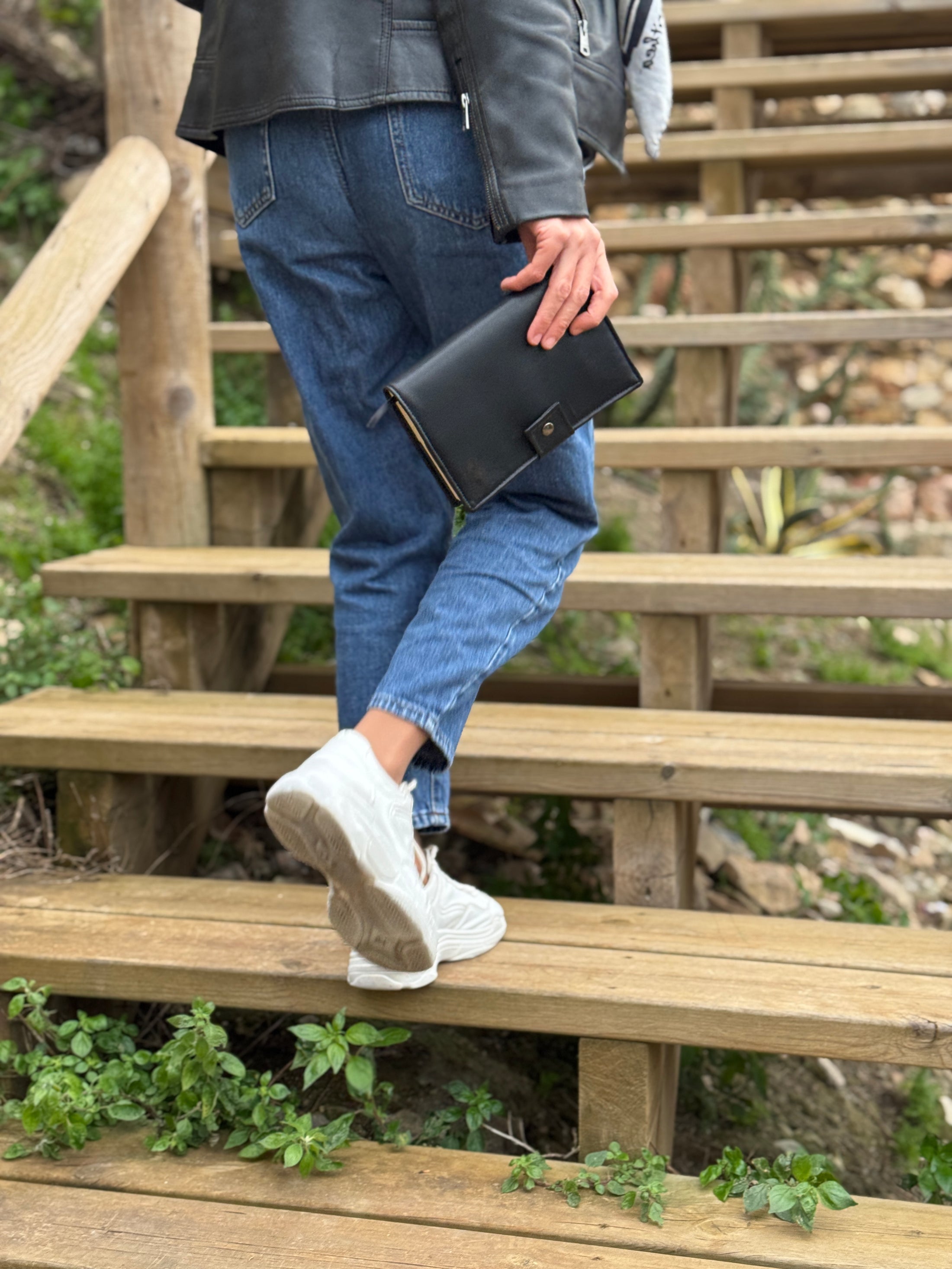 Funda para libros Black Leather ™