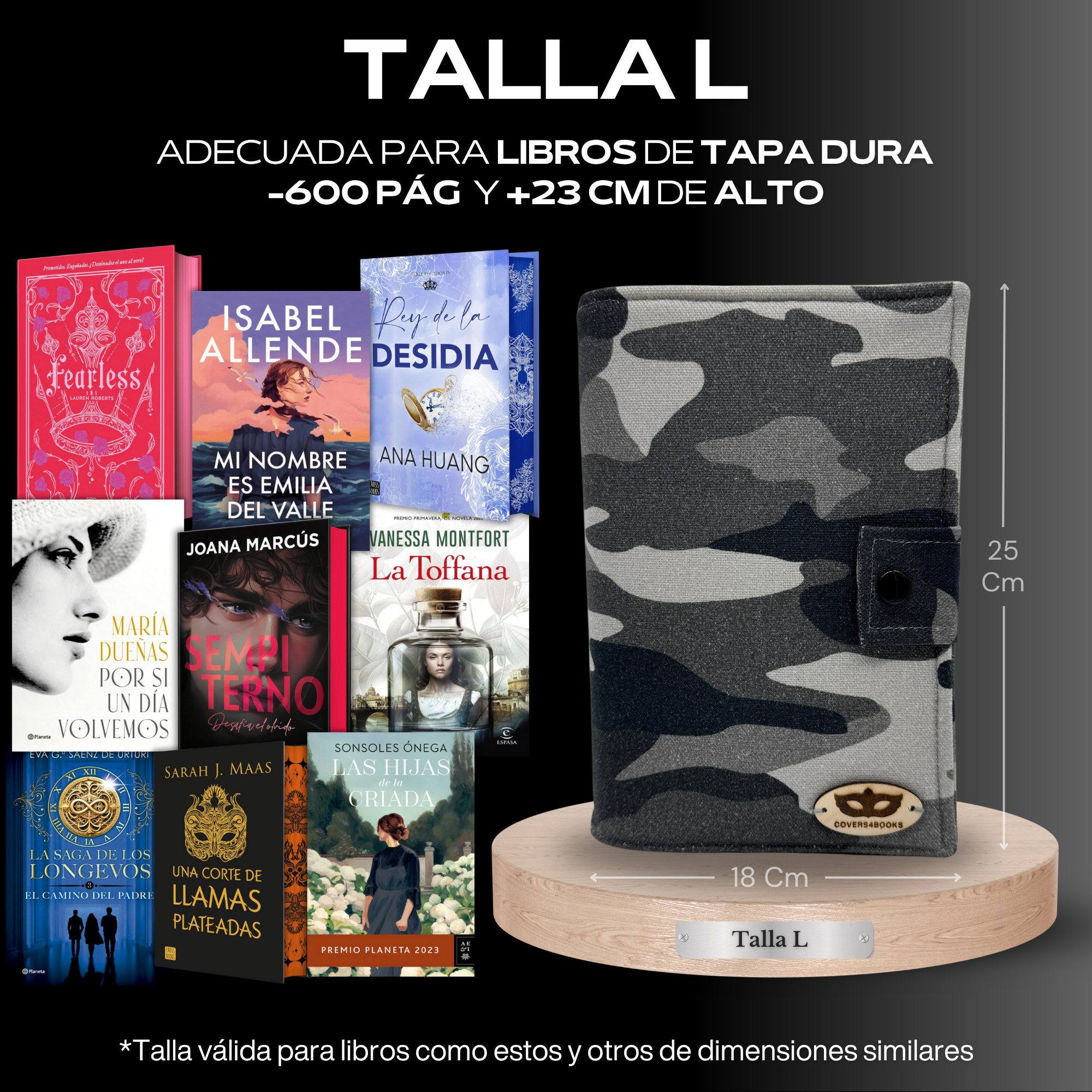 Funda para libros Camo Grey™