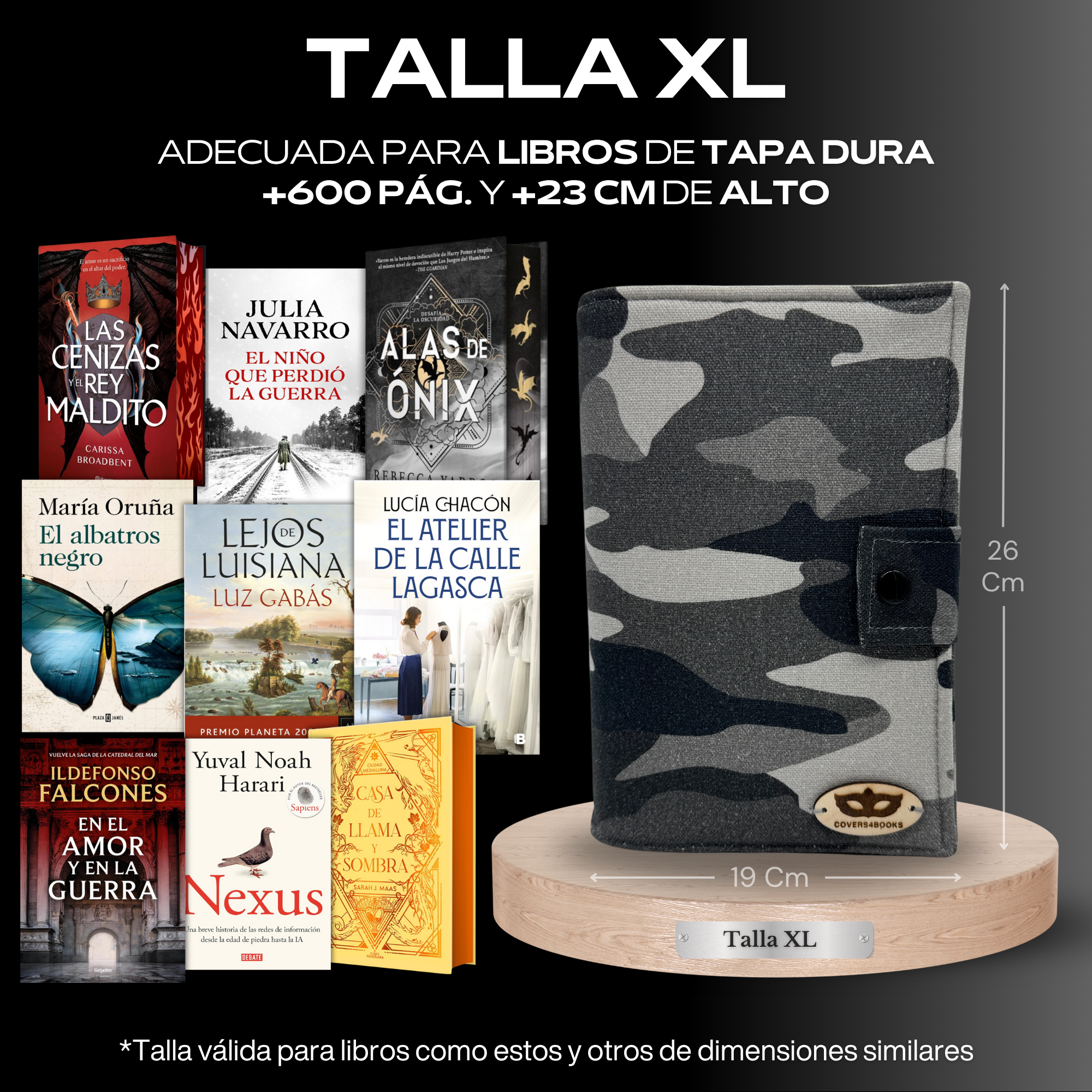 Funda para libros Camo Grey™