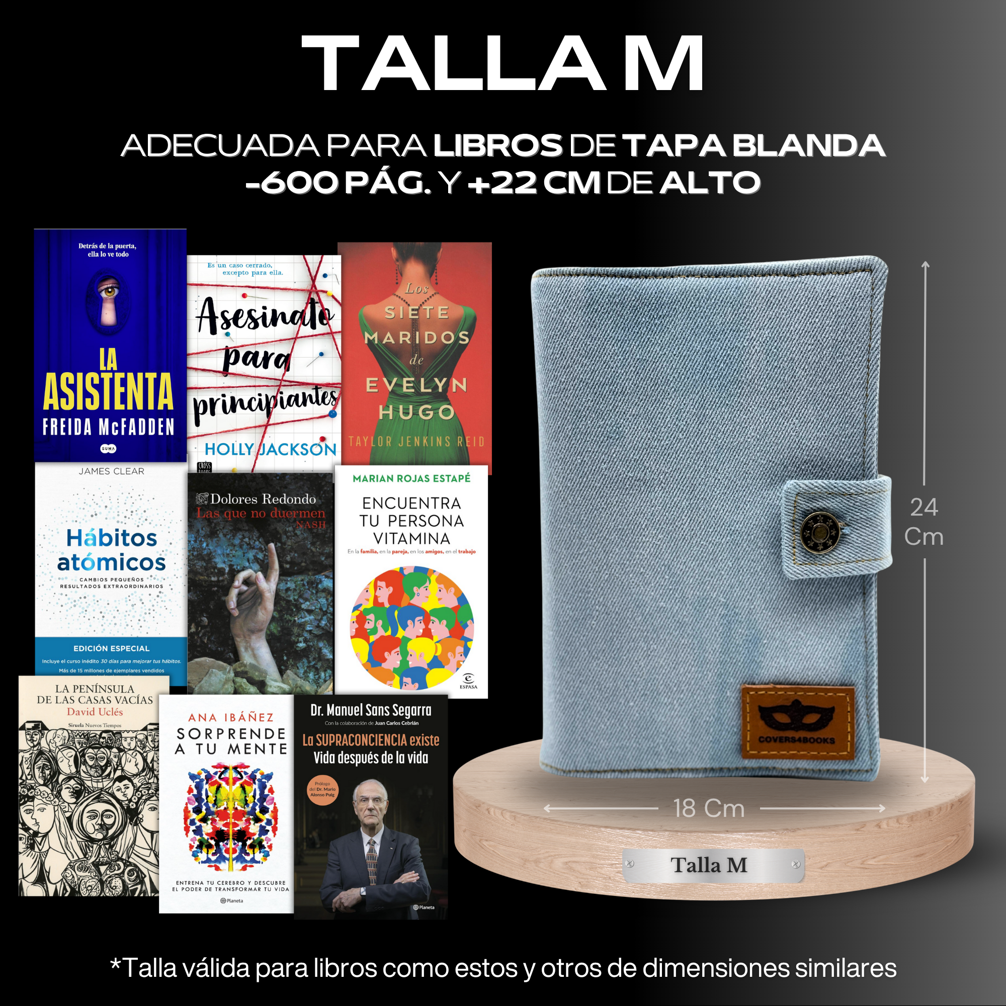 Funda para libros Denim™