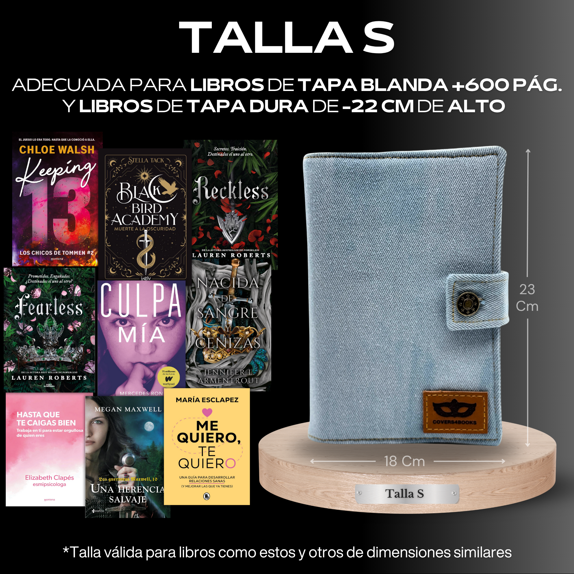 Funda para libros Denim™