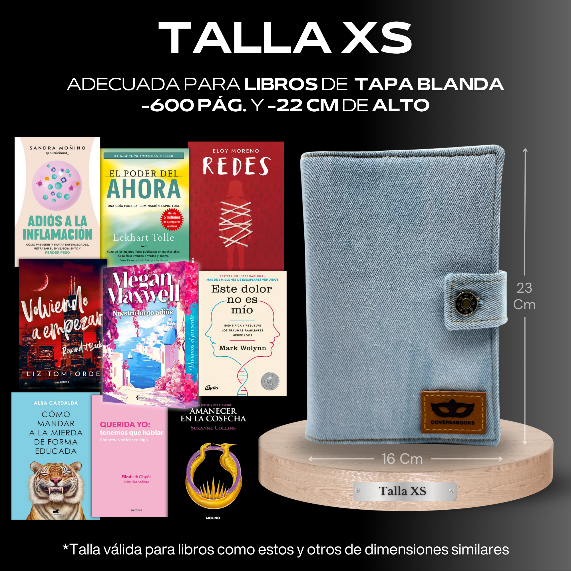 Funda para libros Denim™