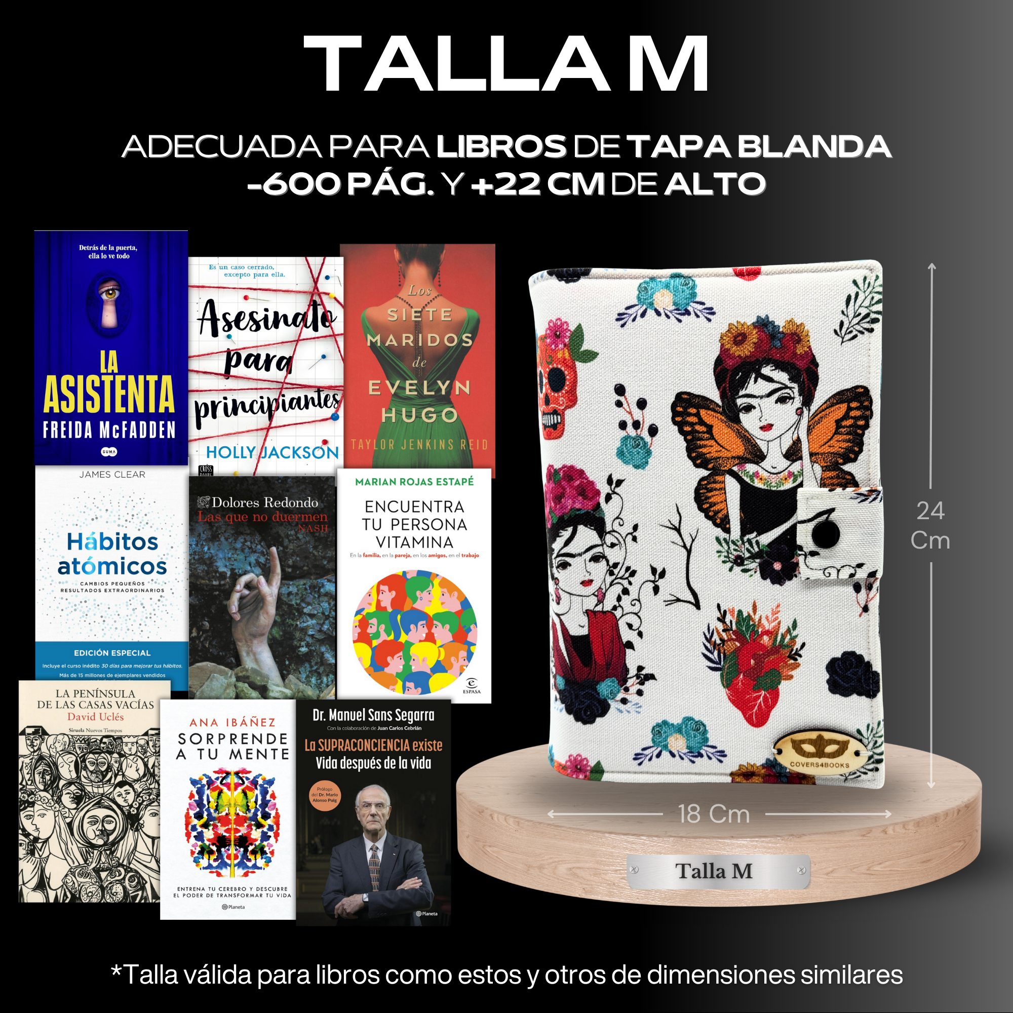 Funda para libros Frida y Catrinas™
