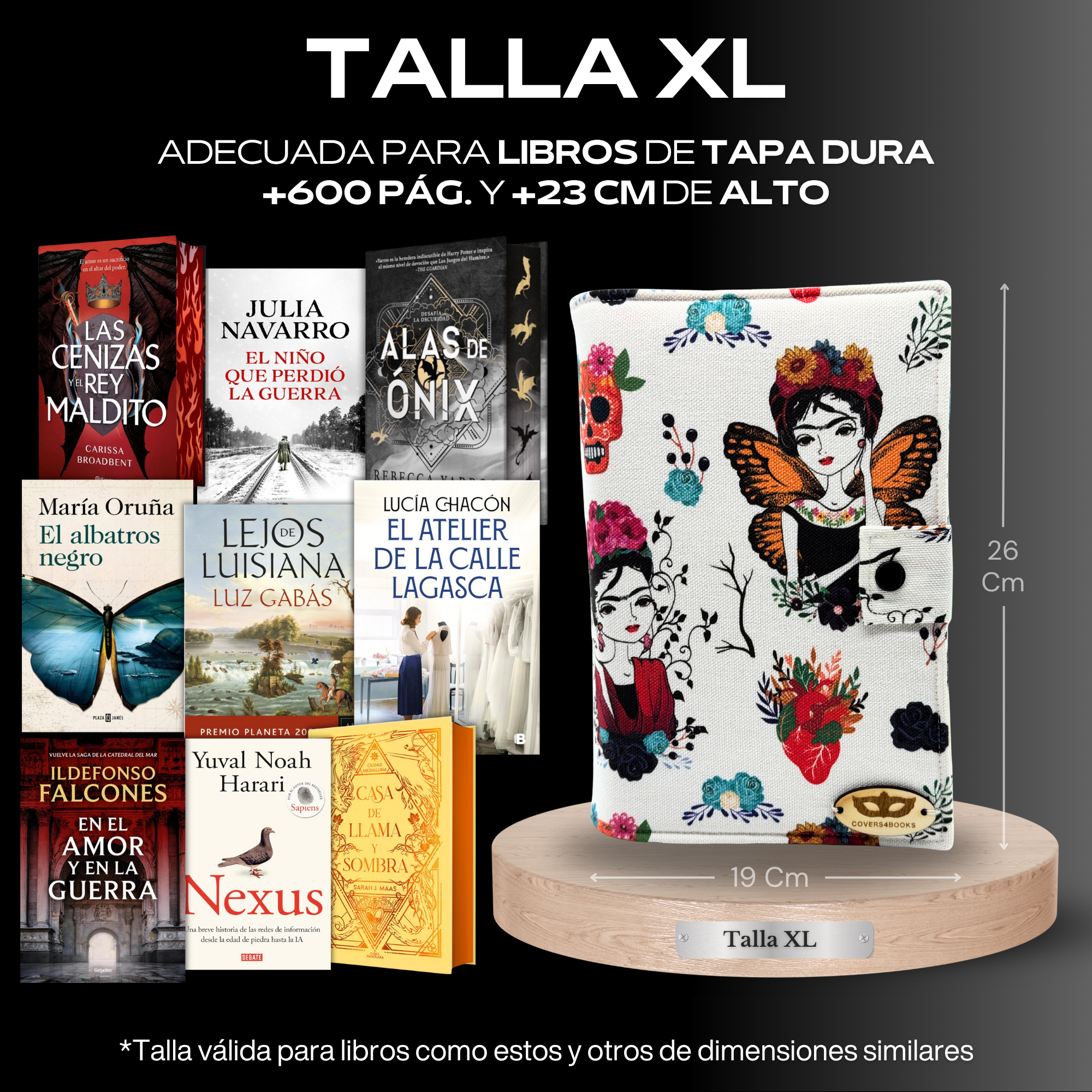 Funda para libros Frida y Catrinas™