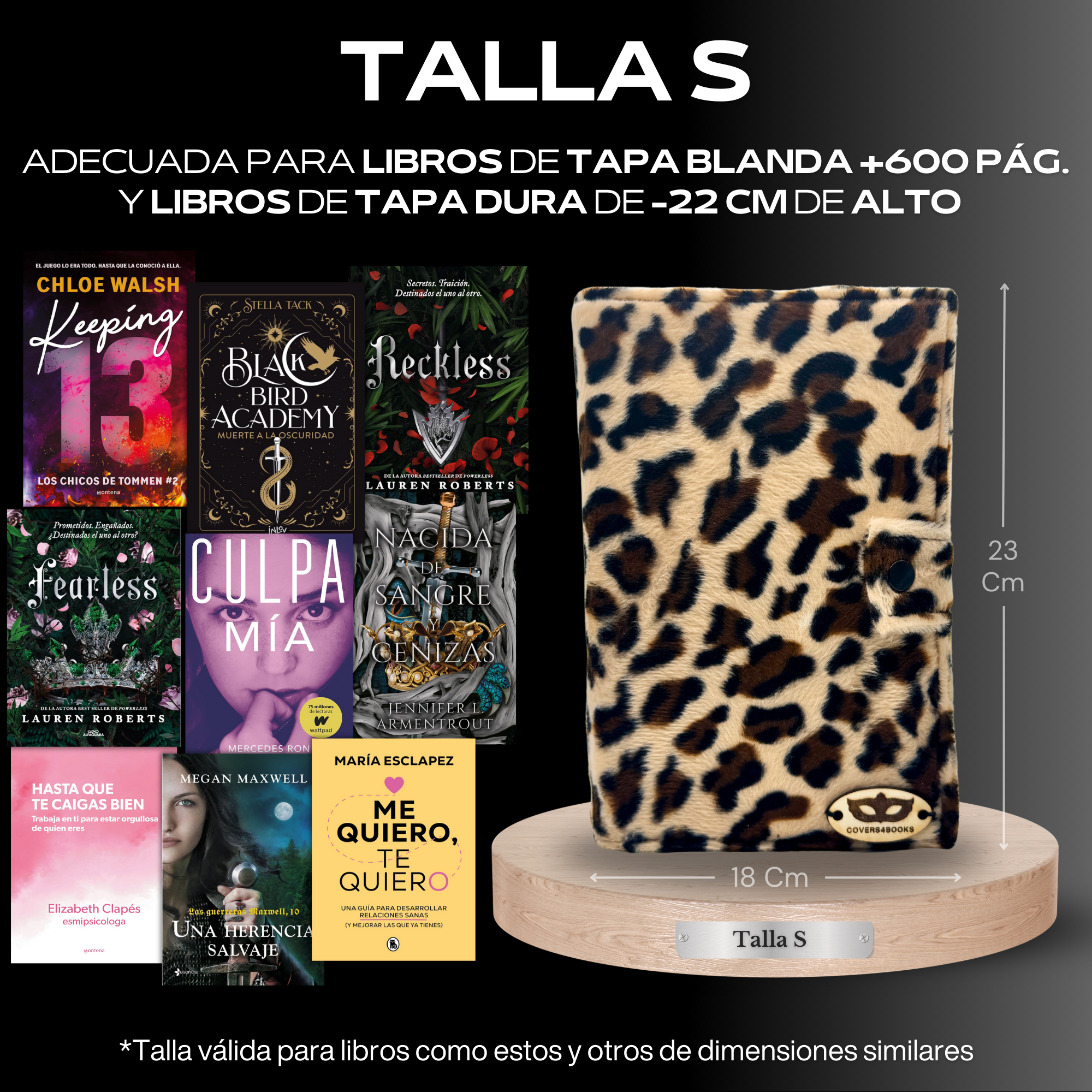 Funda para libros Leopardo Velvet™