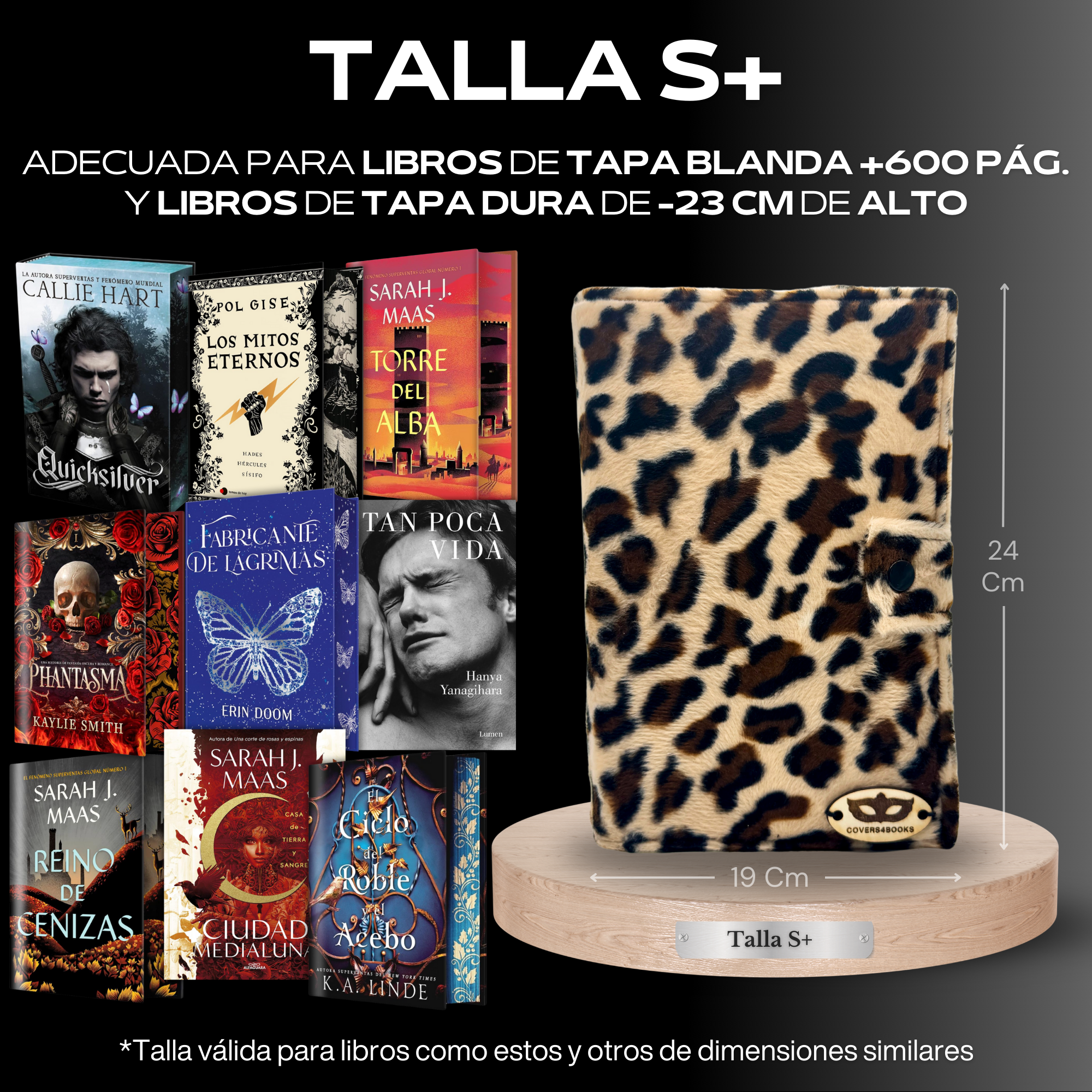 Funda para libros Leopardo Velvet™