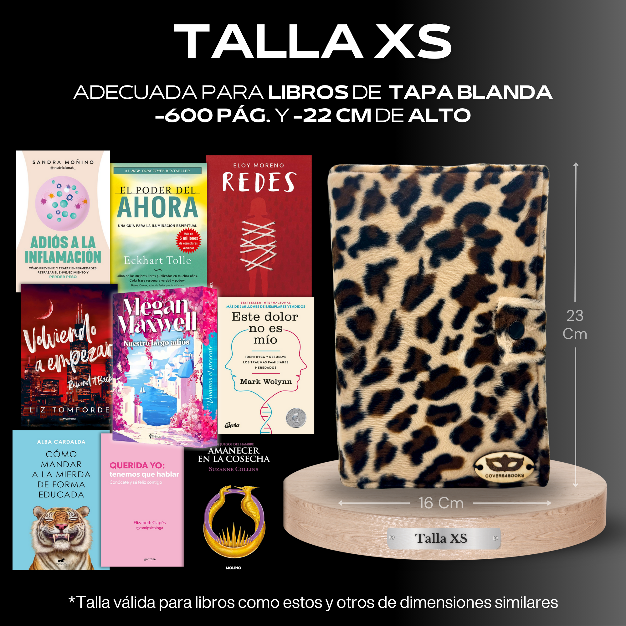 Funda para libros Leopardo Velvet™