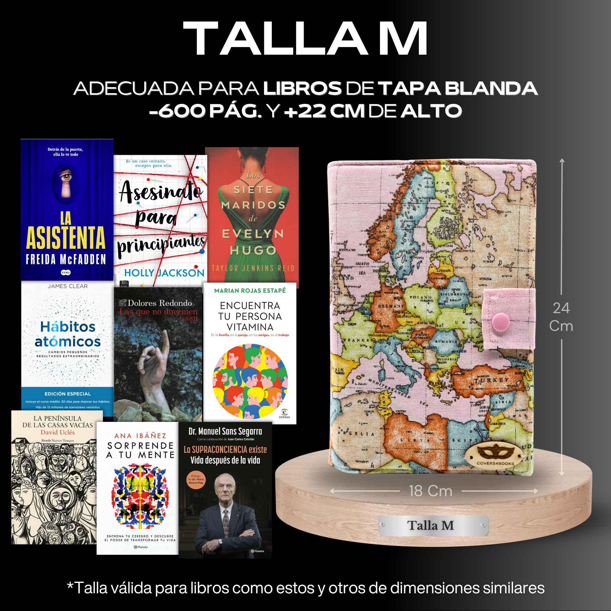 Funda para libros Mapa Mundi Europa™