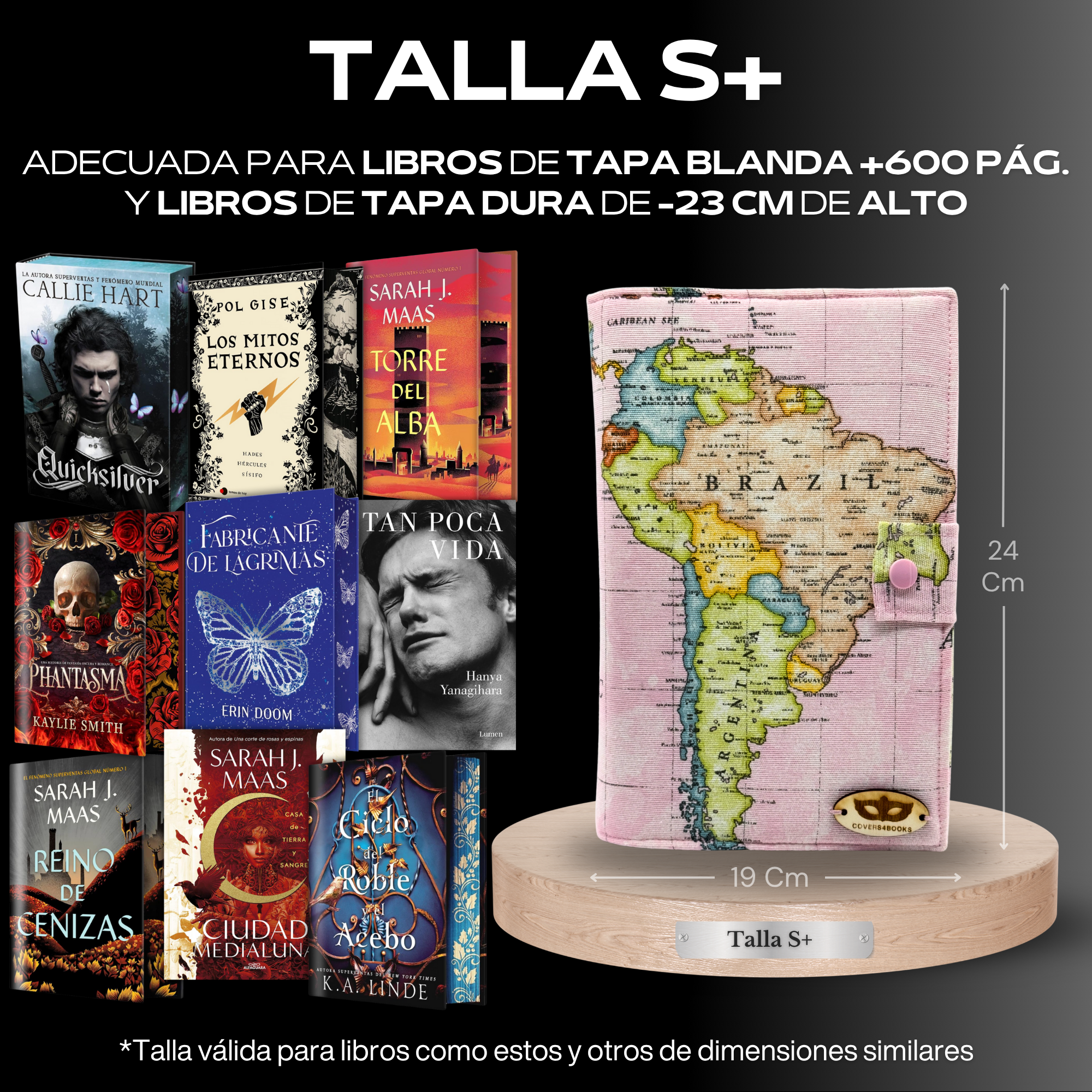 Funda para libros Mapa Mundi Sudamérica™